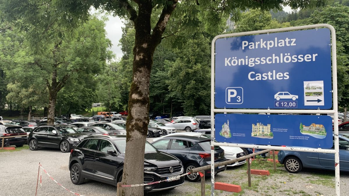 Parkplatz am Schloss Neuschwanstein