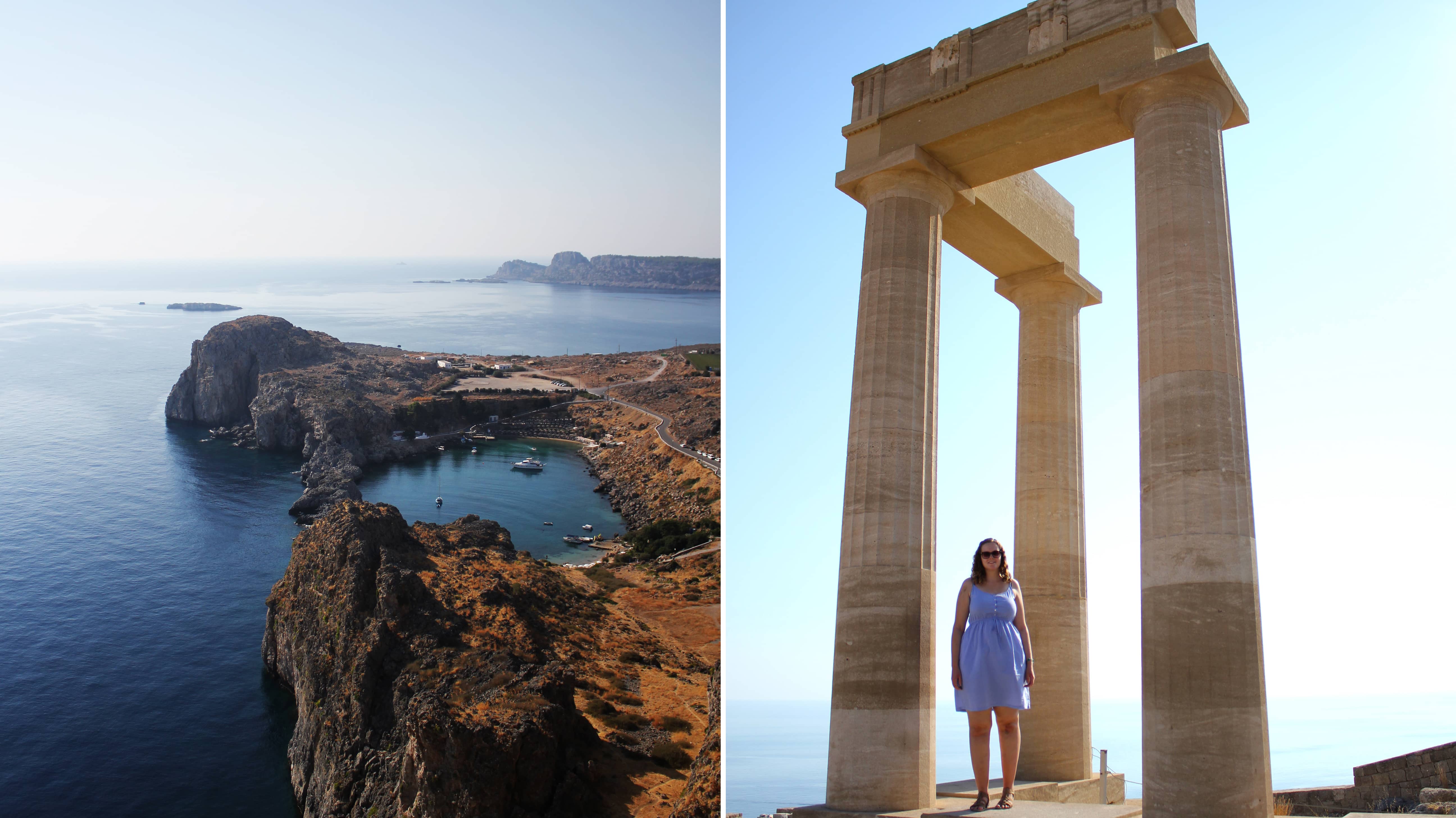 Ausblick von der Akropolis auf Rhodos