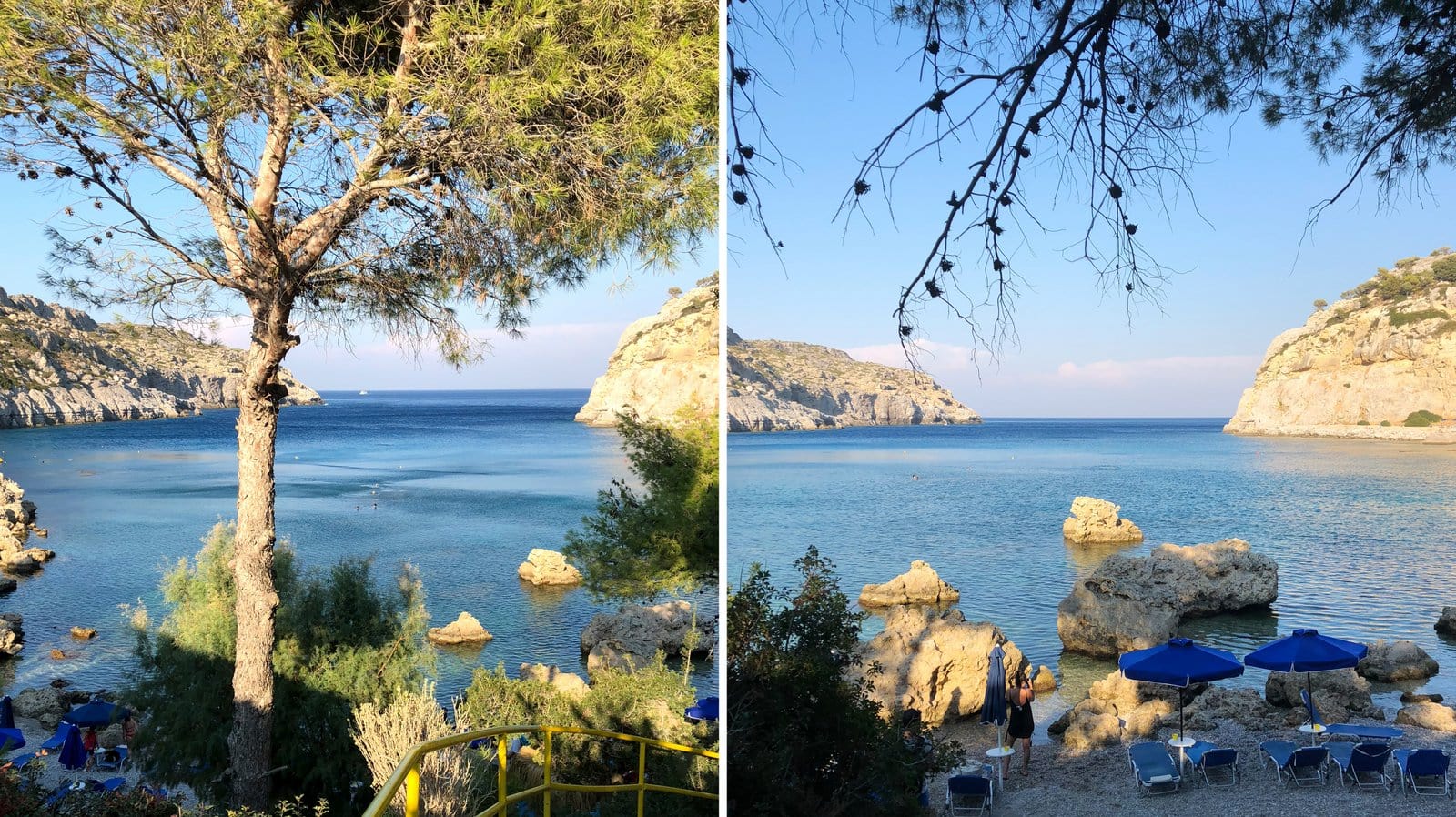 Die Anthony Quinn Bay auf Rhodos