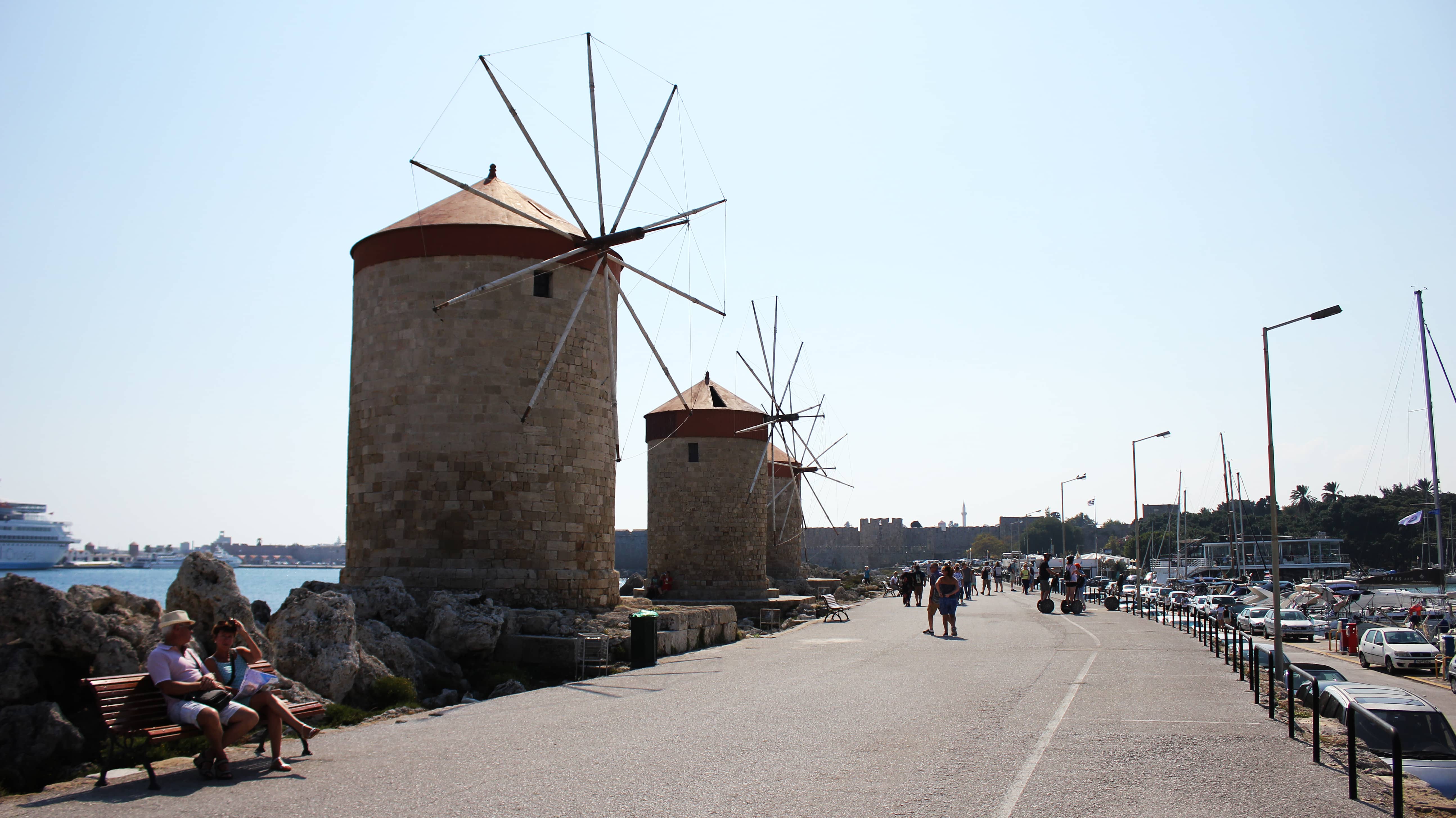 Alte Windmühlen in Rhodos Stadt