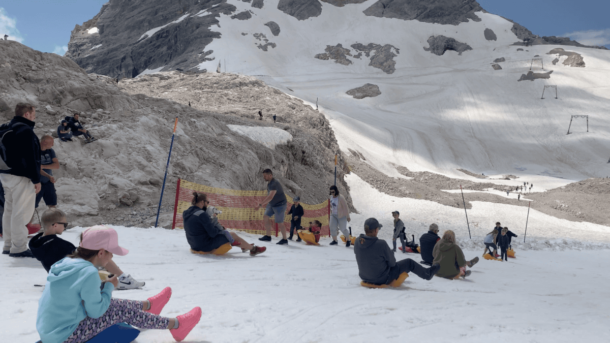 Sommerrodelbahn auf der Zugspitze