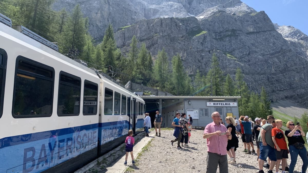 Die Zugspitzbahn am Riffelriß